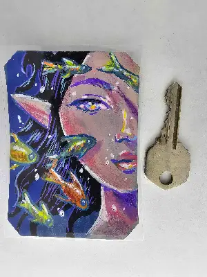 Passing School aceo art card thumbnail 2