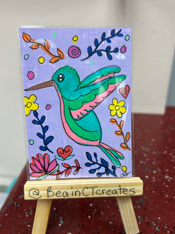 Hummingway aceo art card