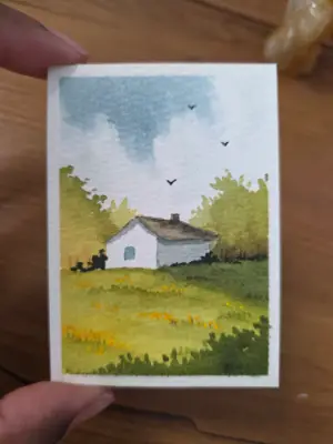 The Old House aceo art card thumbnail 5