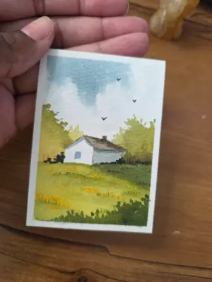 The Old House aceo art card thumbnail 1