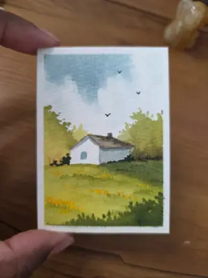 The Old House aceo art card thumbnail 3