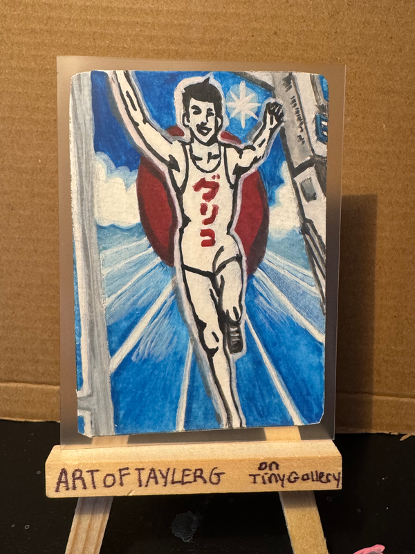 Glico running man, dotonbori aceo art card