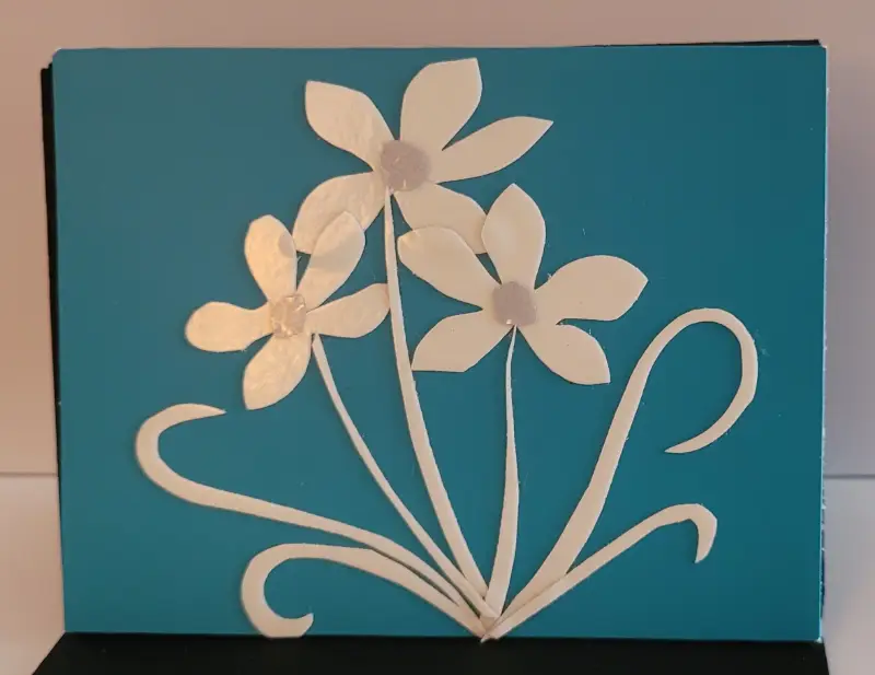 Glow in the Dark Daisies aceo art card