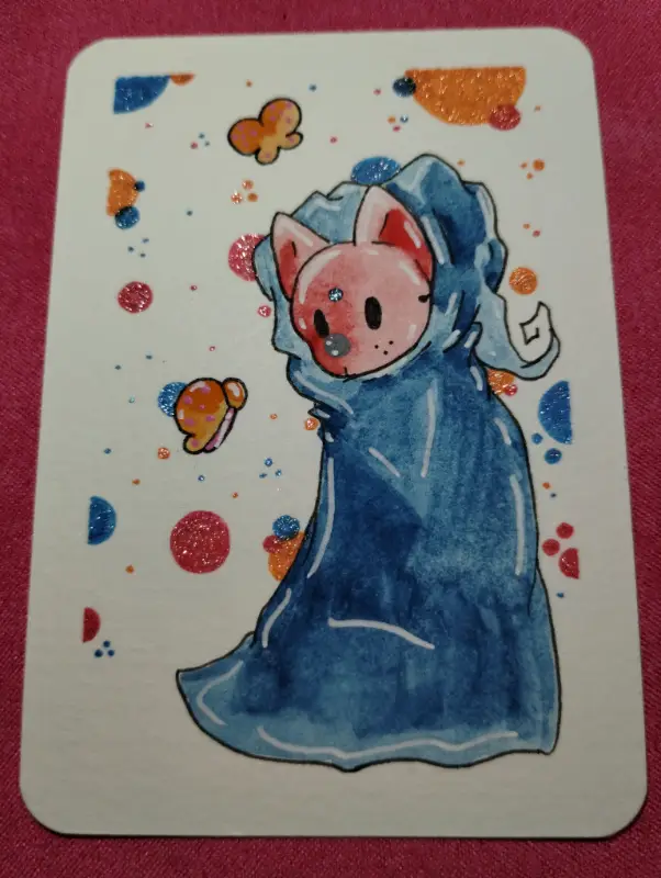 Cloaked and Masked 2 of 2 aceo art card