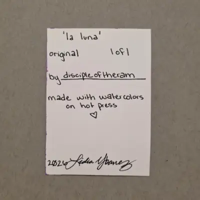 la luna aceo art card thumbnail 2