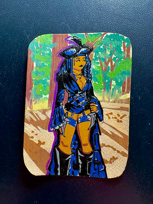 Lady of the Seas aceo art card thumbnail 2