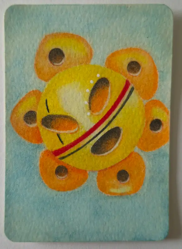 Sol Taíno #1 aceo art card