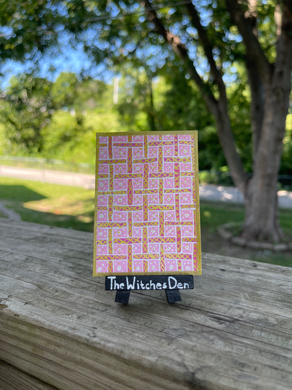 Florence - Medieval floral motif aceo art card