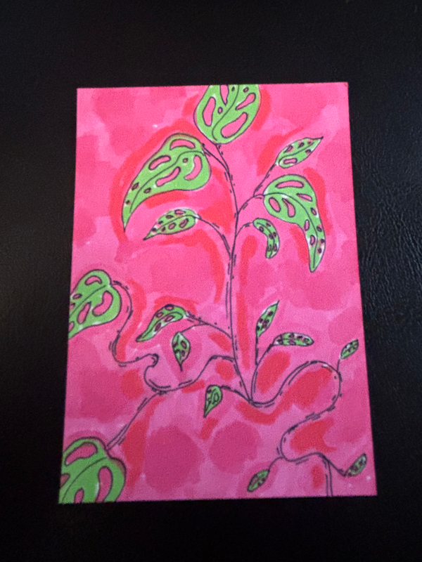 Swiss Cheese aceo art card