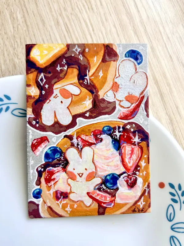 berry buncakes~ aceo art card