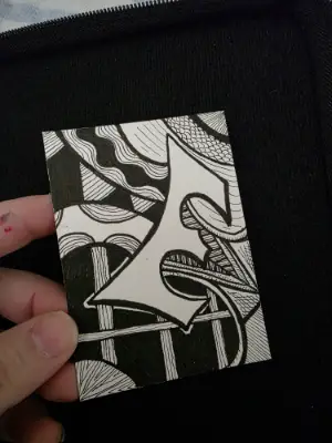 E is for Everybody aceo art card thumbnail 2