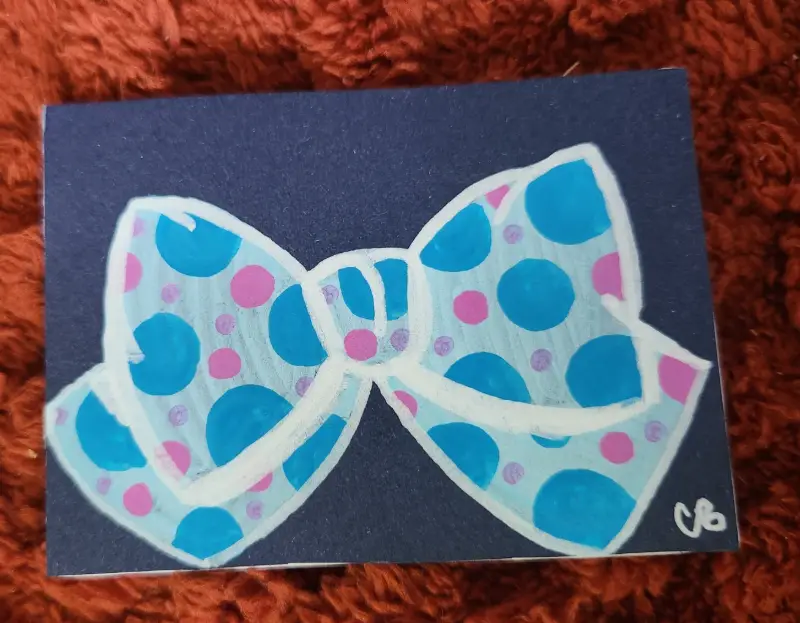 Dots of Whimsy aceo art card