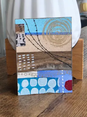 Coastal Lines aceo art card thumbnail 2