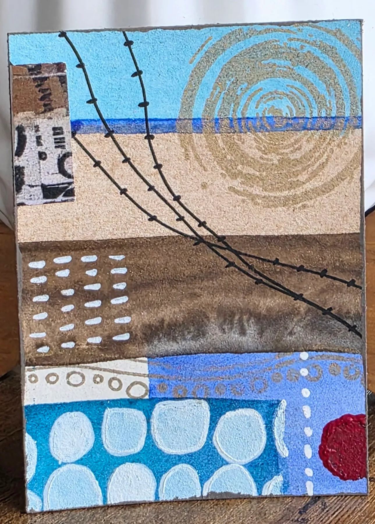 Coastal Lines aceo art card