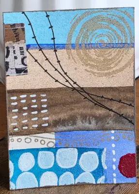 Coastal Lines aceo art card thumbnail 1
