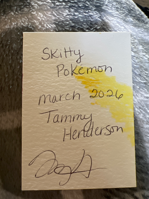 Skitty Pokémon aceo art card thumbnail 2