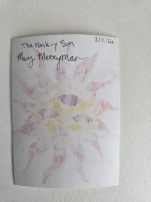 The Funk-y Sun aceo art card thumbnail 2