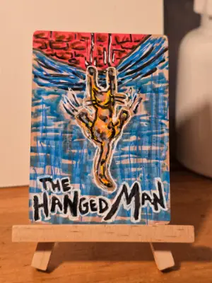 The Hanged Man aceo art card thumbnail 1
