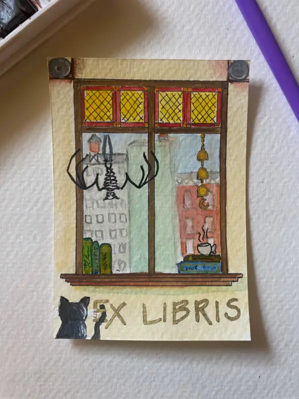 Bookplate No. 1 aceo art card