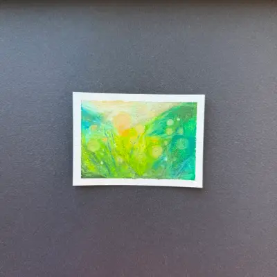 blurred light aceo art card thumbnail 2