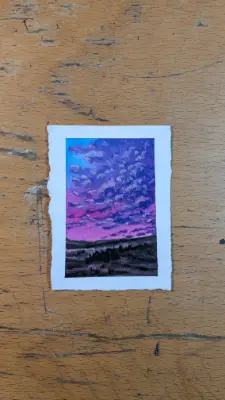 Last Light aceo art card thumbnail 1