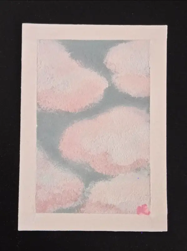 Cotton Candy Clouds aceo art card