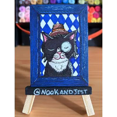 Distinguished Gentleman aceo art card thumbnail 1