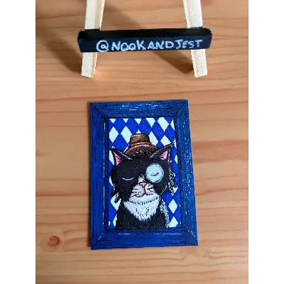 Distinguished Gentleman aceo art card thumbnail 2