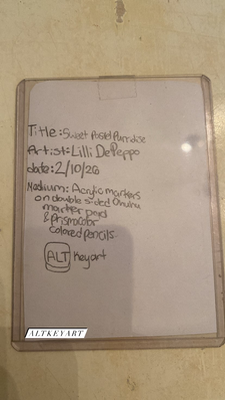 Sweet Pastel Purridise aceo art card thumbnail 2