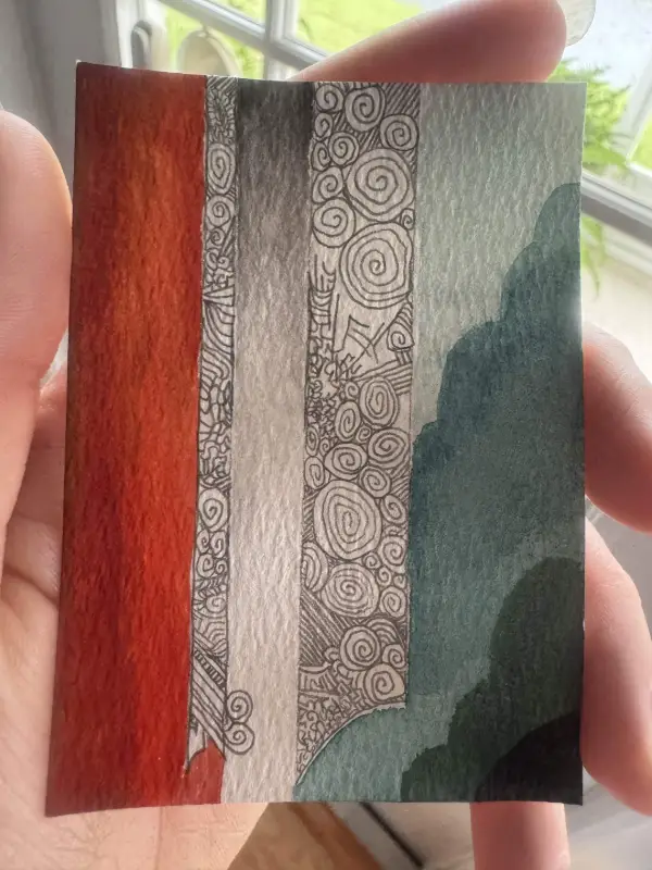 Red Skies; Sailor's Delight aceo art card