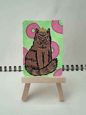Princess Donut aceo art card thumbnail 1