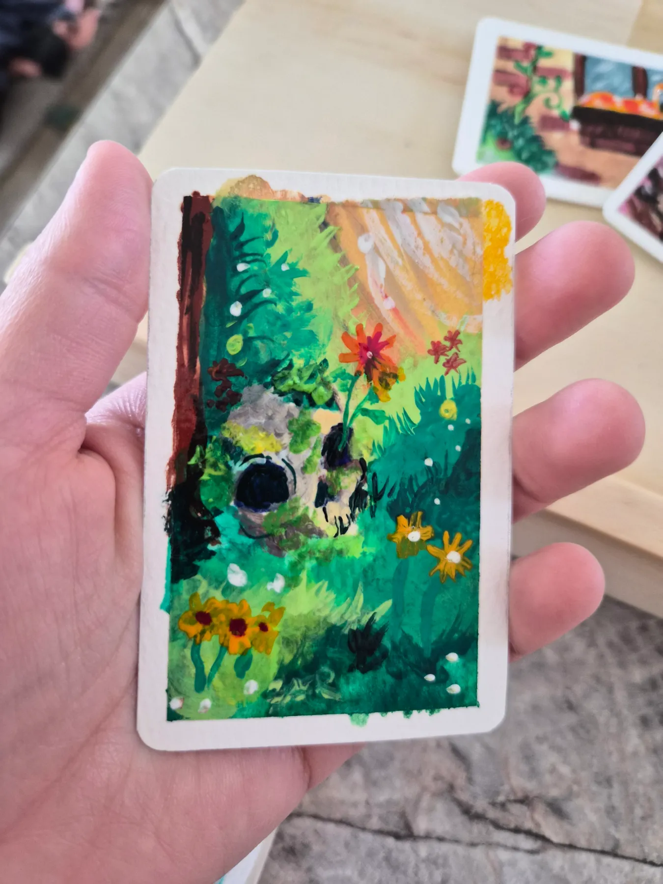 Forgotten aceo art card