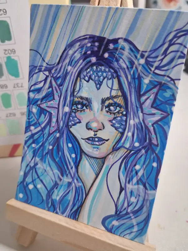 The Siren aceo art card