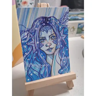 The Siren aceo art card thumbnail 3