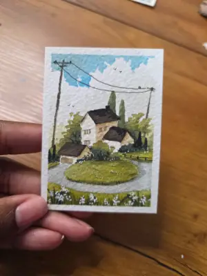 Ivy Green Court aceo art card thumbnail 5
