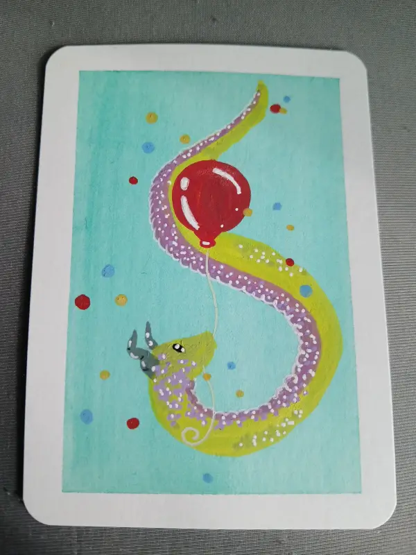 Quiet Drifting aceo art card