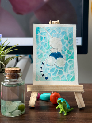 The Crawly Thing aceo art card thumbnail 1