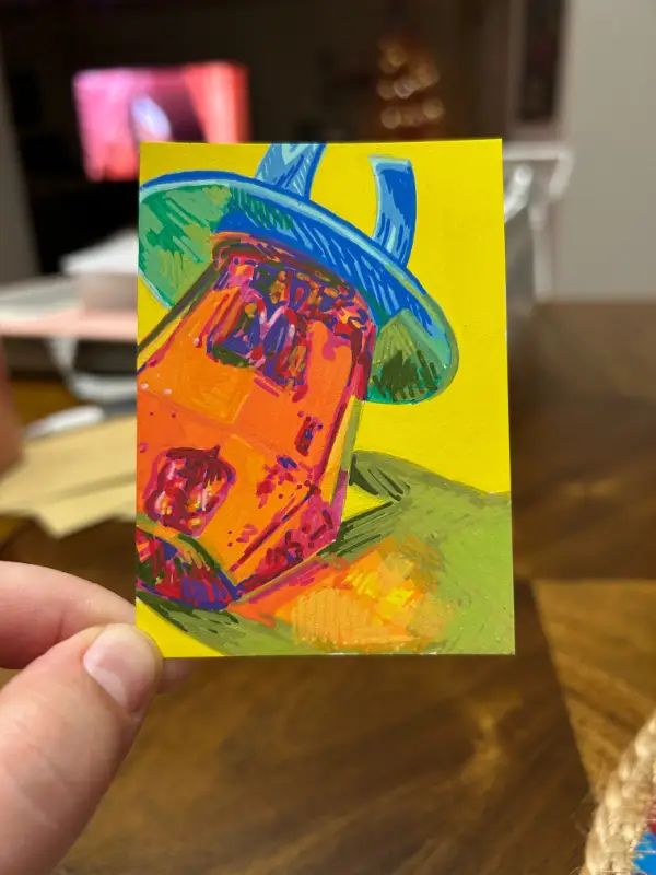 Ring Pop 2 aceo art card