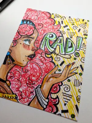 Mallrat #4 - Rad aceo art card thumbnail 3