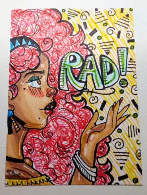 Mallrat #4 - Rad aceo art card thumbnail 1