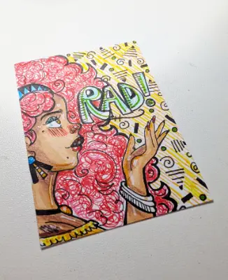 Mallrat #4 - Rad aceo art card thumbnail 2