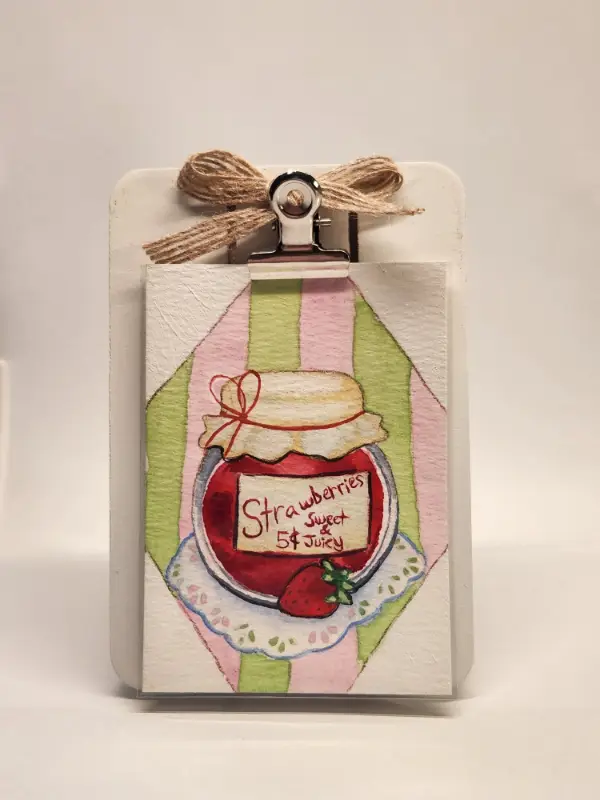 ACEO Original- "Sweet & Juicy"- 2.5" x 3.5" Mixed Media aceo art card