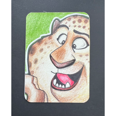 Officer Clawhauser aceo art card thumbnail 2