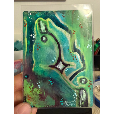 Swoosh aceo art card thumbnail 2