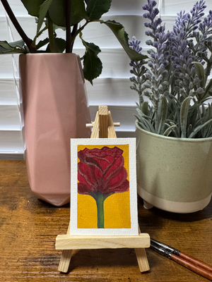 Shine on the Rose aceo art card thumbnail 1