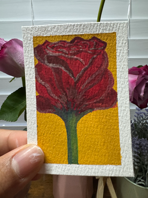 Shine on the Rose aceo art card thumbnail 2