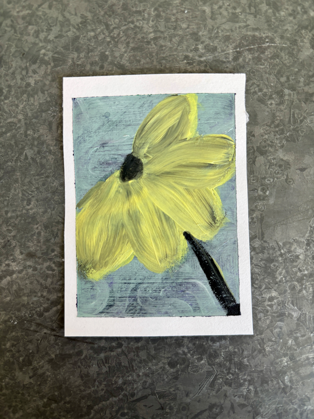 "Glow" Flower Series 2/11 by Allie Grace aceo art card