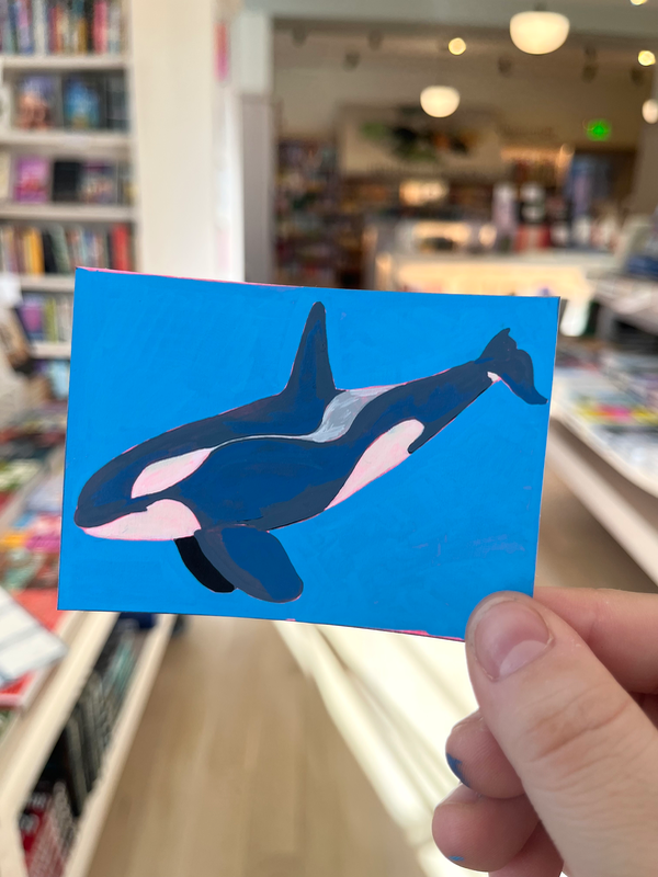Pack Ice Orca aceo art card