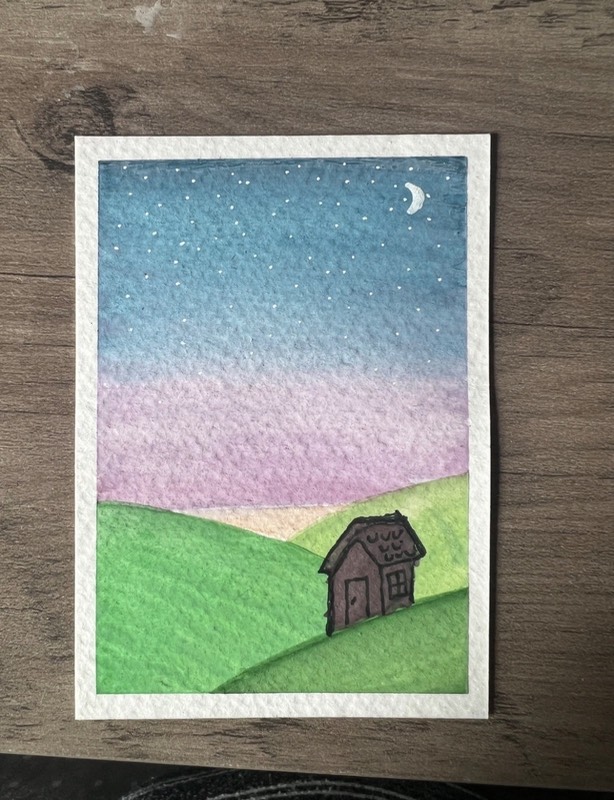 Twilight, Little House #1 aceo art card