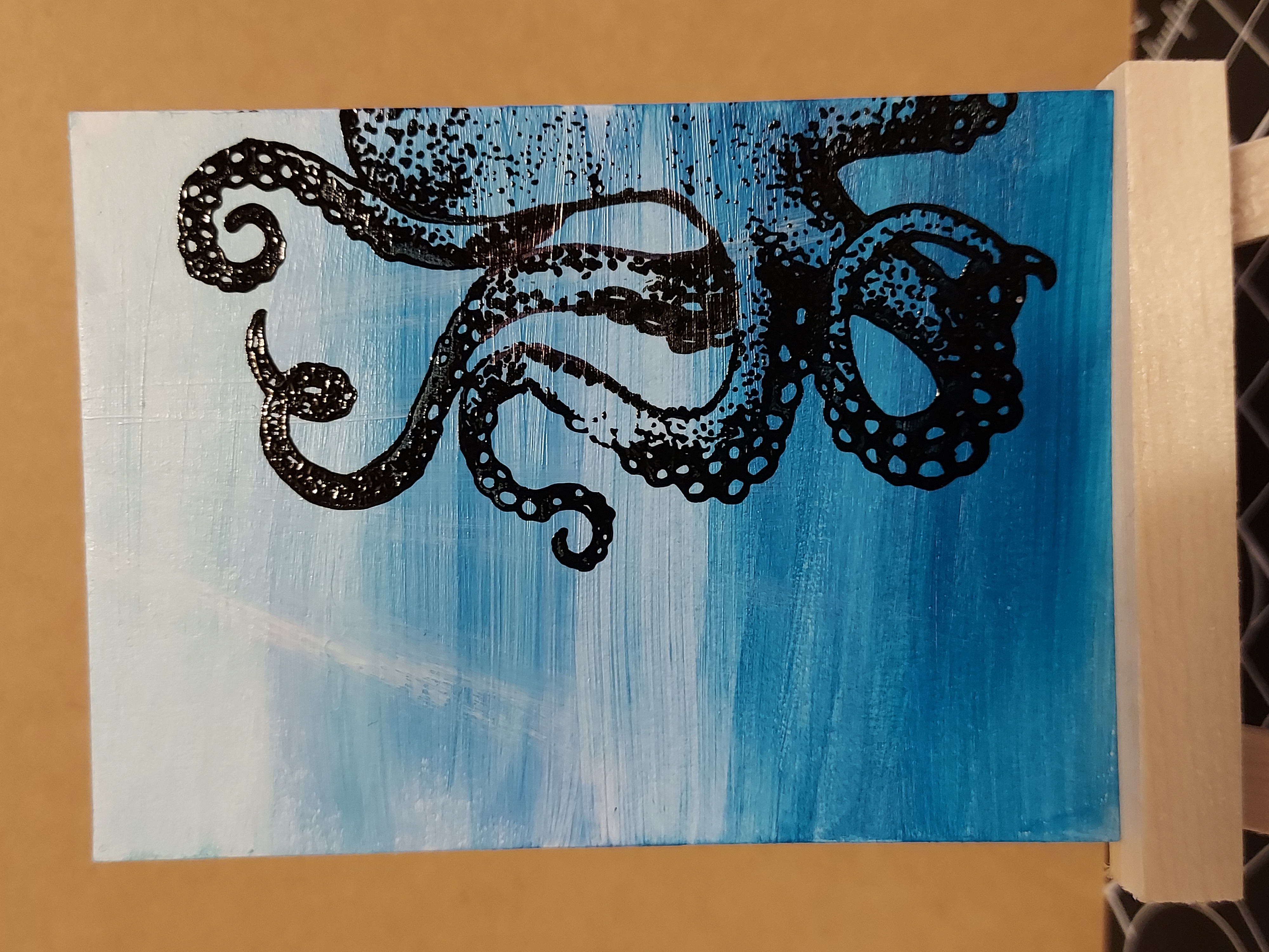 Release the Kraken aceo art card